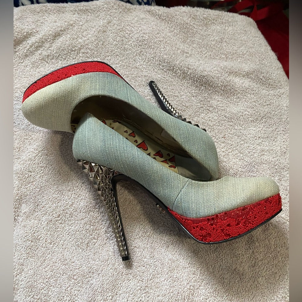 Rachel Roy studded 5”heels